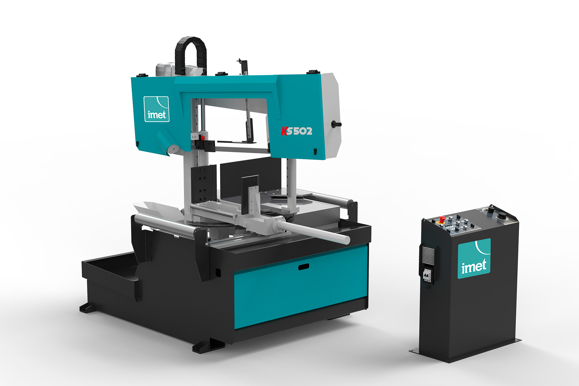 IMET KS 502 dvostupna poluautomatska tračna pila za metal